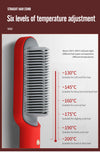 Straightening Heating Combs Men Beard Hair Straightener Ceramic Curler Professional Heated Comb Electric Hair Brush Straightener （CN/US/EU Plug）