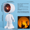 USB Robot Atmosphere Light 360° Sunset Lamp Stepless Dimming Projector