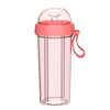 420/600ml Double-tube Opening Design Travel Creative Water Bottle Drinking Cup