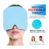 Headache& Migraine Relief Hat Gel Hot Cold Therapy Headache Relief Cap Stretchable Compress Hood Sinus & Stress Relief Eyes Mask Party Gift