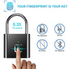 Keyless USB charging door lock fingerprint smart padlock quickly unlock