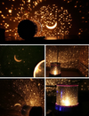 LED Rotating Night Light Star Moon Projection Lamp 3D Galaxy Projector