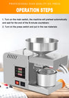 New LED Digital Hydraulic Household Peanut Oil Extraction 110V 220V Automatic Sesame Oil Press Machine Commercial Cold Hot Oil Presser